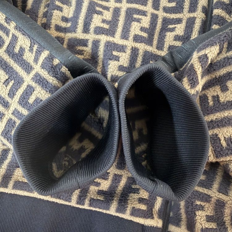 Fendi Fendi FF Logo Zip Hoodie Size L Size US L / EU 52-54 / 3 - 11 Thumbnail