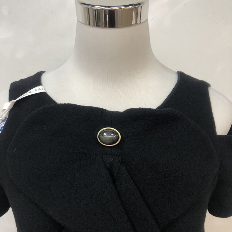 Fendi Fendi Black Wool Silk Midi Dress Size 40 Size S / US 4 / IT 40 - 6 Thumbnail