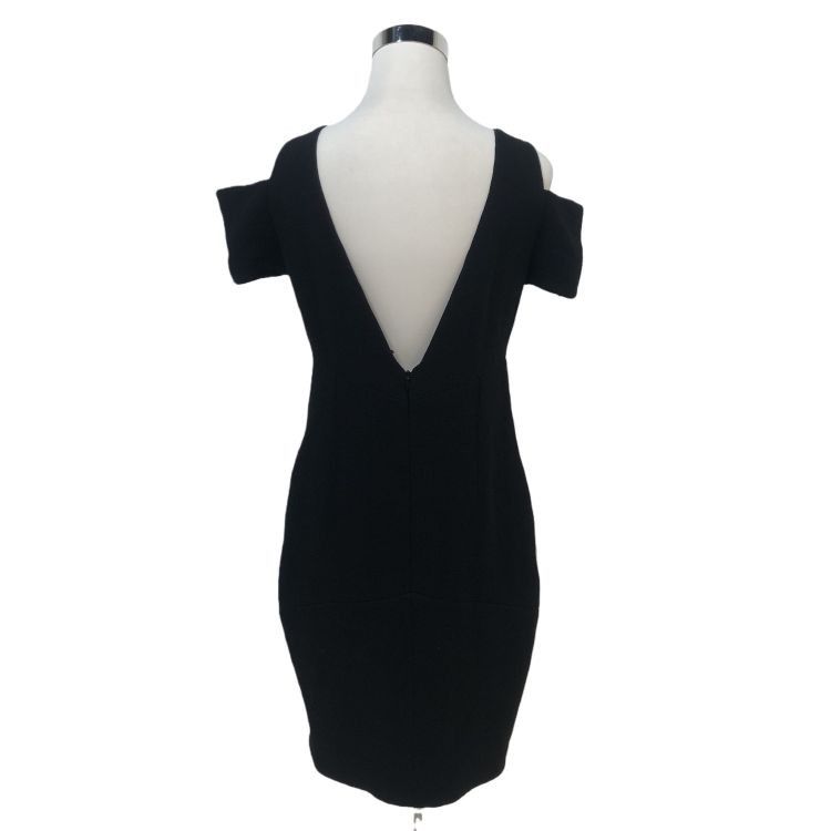 Fendi Fendi Black Wool Silk Midi Dress Size 40 Size S / US 4 / IT 40 - 2 Thumbnail