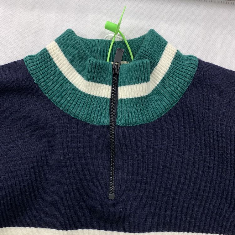 Fendi Fendi Striped Quarter-Zip Knit Sweater Size M Size US M / EU 48-50 / 2 - 6 Thumbnail