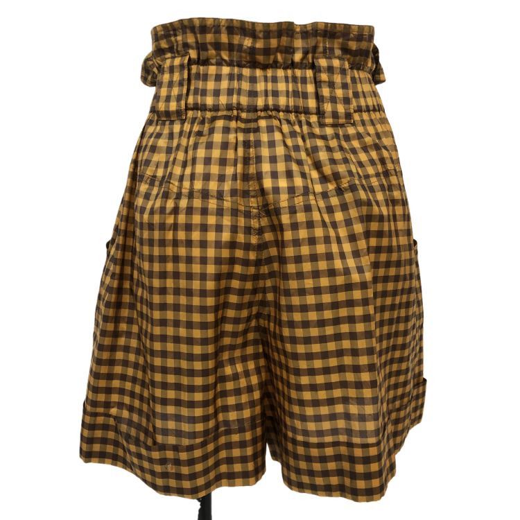 Fendi Fendi Gingham Silk Shorts Size 40 Size 27" / US 4 / IT 40 - 2 Thumbnail