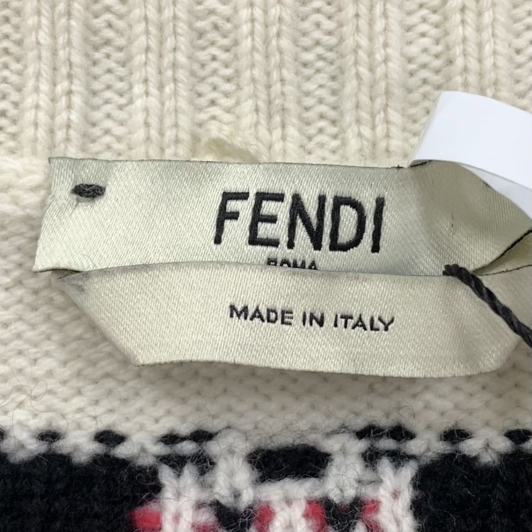 Fendi Fendi Patterned Cable Knit Sweater IT 44 Size M / US 6-8 / IT 42-44 - 3 Thumbnail