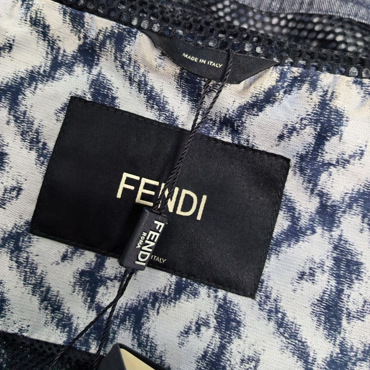 Fendi Fendi FF Pattern Windbreaker Size 52 Size US L / EU 52-54 / 3 - 4 Thumbnail