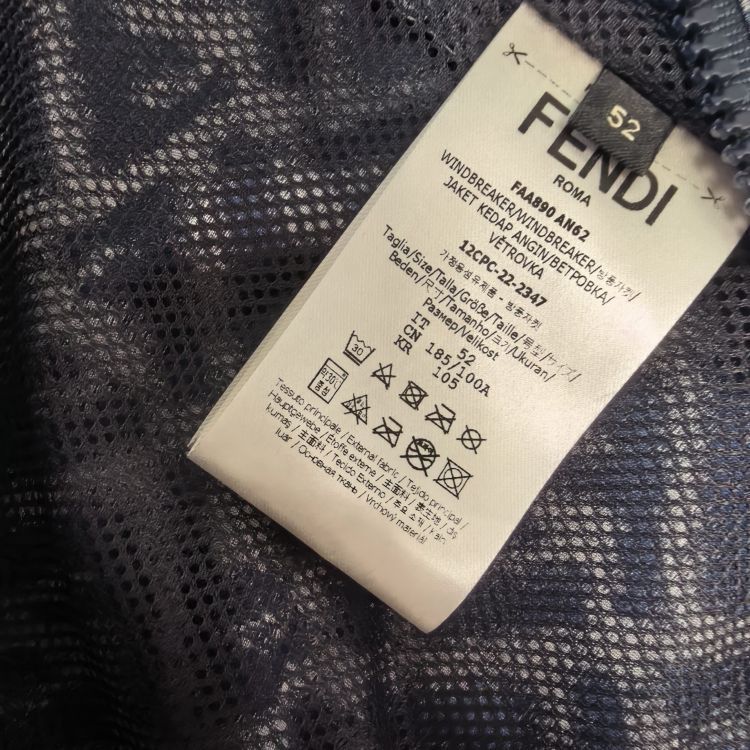 Fendi Fendi FF Pattern Windbreaker Size 52 Size US L / EU 52-54 / 3 - 5 Thumbnail