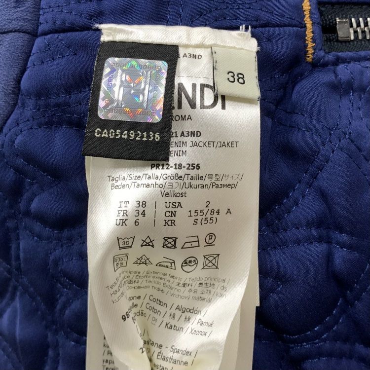 Fendi Fendi Heart Embroidered Denim Jacket Size 38 Size XS / US 0-2 / IT 36-38 - 4 Thumbnail