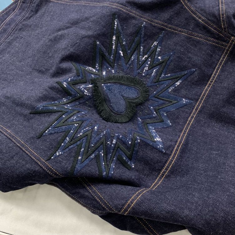 Fendi Fendi Heart Embroidered Denim Jacket Size 38 Size XS / US 0-2 / IT 36-38 - 5 Thumbnail