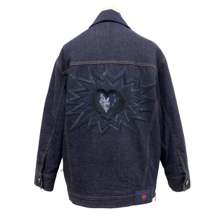 Fendi Fendi Heart Embroidered Denim Jacket Size 38 Size XS / US 0-2 / IT 36-38 - 2 Thumbnail