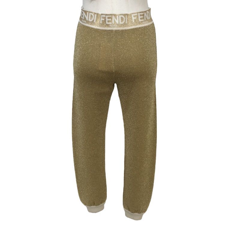 Fendi Fendi Gold Logo Waistband Joggers Size 40 Size 27" / US 4 / IT 40 - 2 Thumbnail