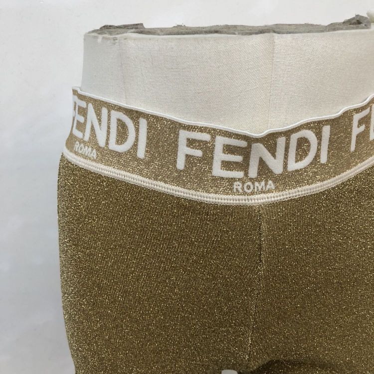 Fendi Fendi Gold Logo Waistband Joggers Size 40 Size 27" / US 4 / IT 40 - 6 Thumbnail