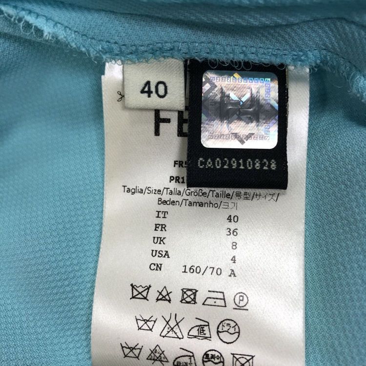 Fendi Fendi Blue Viscose Pants Size 40 Size 27" / US 4 / IT 40 - 4 Thumbnail