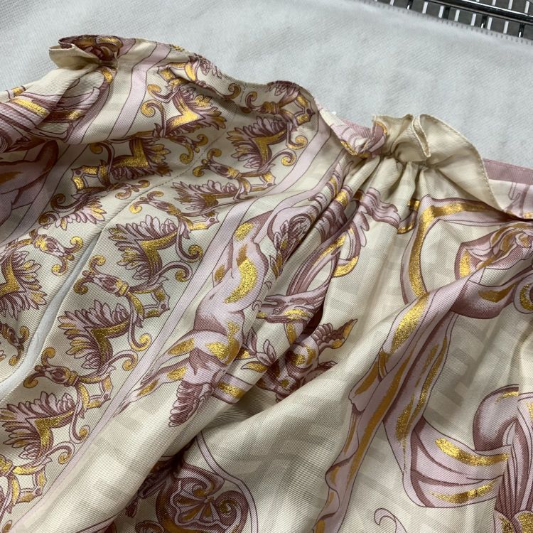 Fendi Fendi x Versace Baroque Silk Mini Skirt Size 40 Size 27" / US 4 / IT 40 - 5 Thumbnail