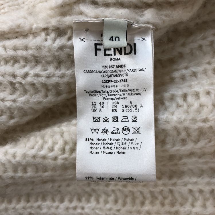 Fendi Fendi Mohair Cardigan Size IT 40 Size S / US 4 / IT 40 - 4 Thumbnail