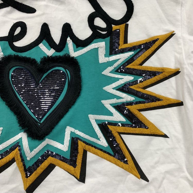 Fendi Fendi Heart Sequin T-Shirt Size S Size S / US 4 / IT 40 - 5 Thumbnail