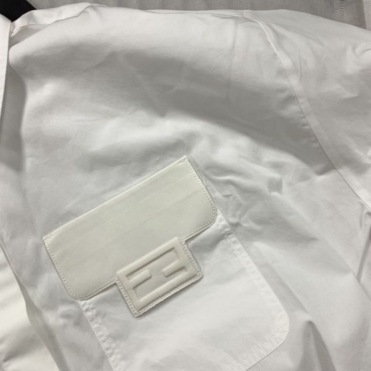 Fendi Fendi Logo Pocket Button Up Shirt Size IT 42 Size M / US 6-8 / IT 42-44 - 5 Thumbnail