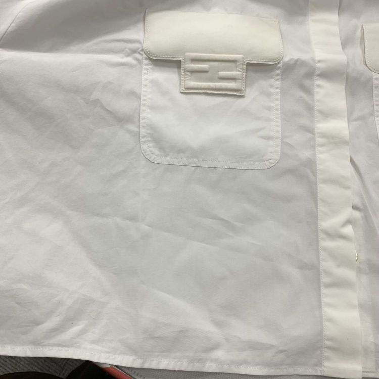Fendi Fendi Logo Pocket Button Up Shirt Size IT 42 Size M / US 6-8 / IT 42-44 - 6 Thumbnail