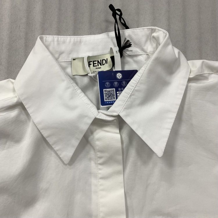 Fendi Fendi Logo Pocket Button Up Shirt Size IT 42 Size M / US 6-8 / IT 42-44 - 8 Thumbnail