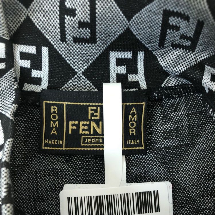 Fendi Fendi FF Logo Pattern Midi Dress Size 40 Size S / US 4 / IT 40 - 3 Thumbnail