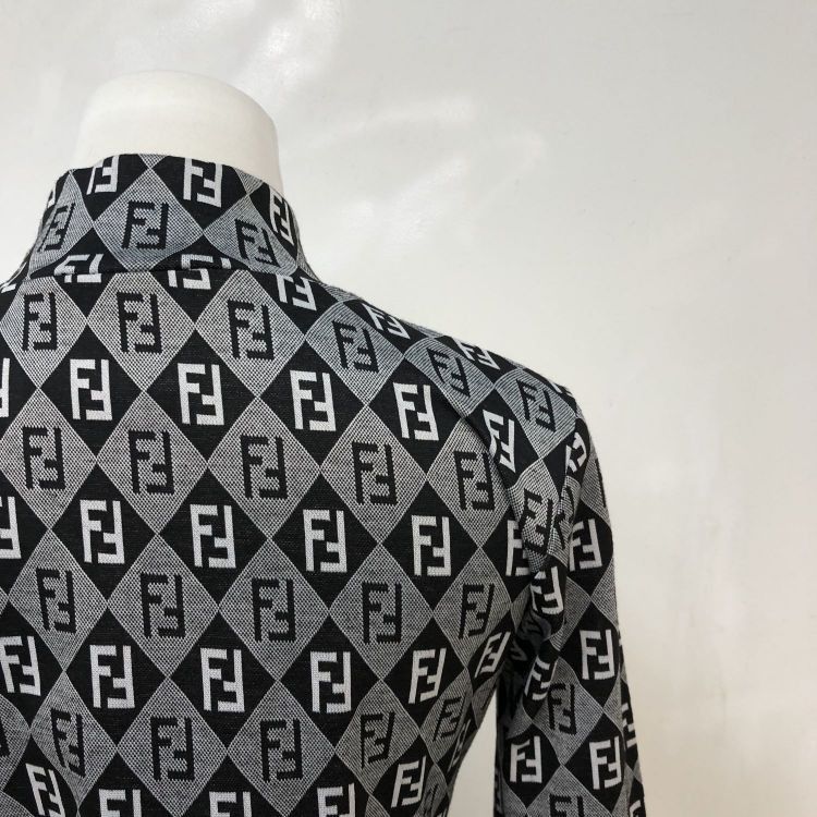 Fendi Fendi FF Logo Pattern Midi Dress Size 40 Size S / US 4 / IT 40 - 8 Thumbnail