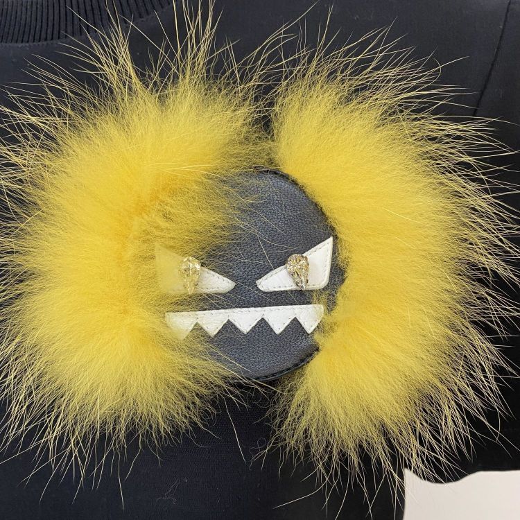 Fendi Fendi Fur Monster Short Sleeve Tee Size 40 Size S / US 4 / IT 40 - 6 Thumbnail