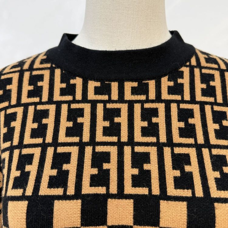 Fendi Fendi Zucca Checkered Wool Sweater Size S Size US S / EU 44-46 / 1 - 5 Thumbnail
