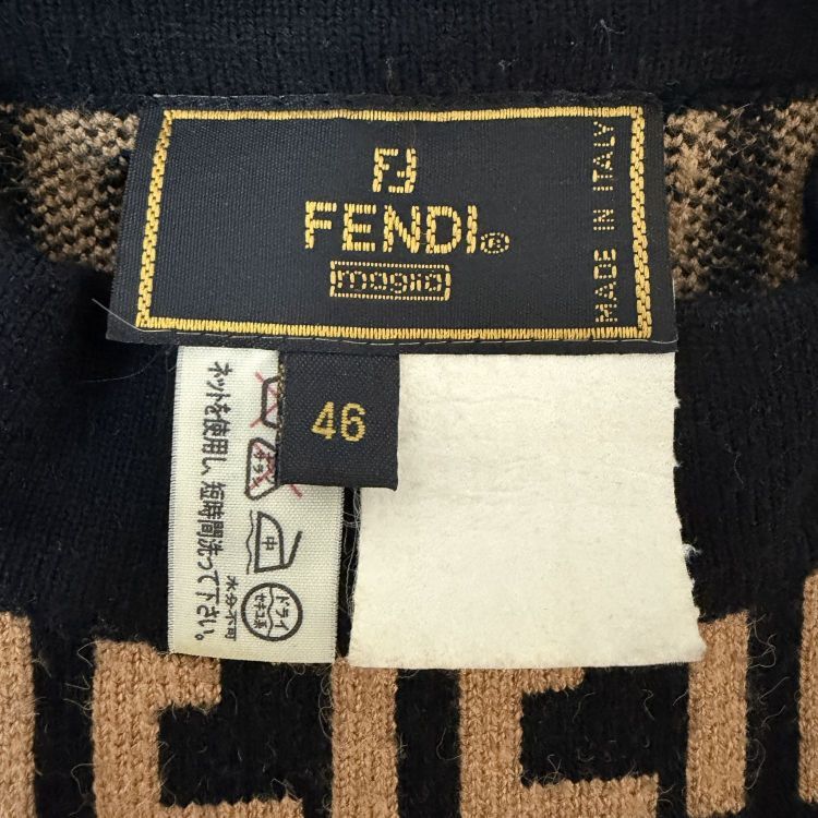 Fendi Fendi Zucca Checkered Wool Sweater Size S Size US S / EU 44-46 / 1 - 3 Thumbnail