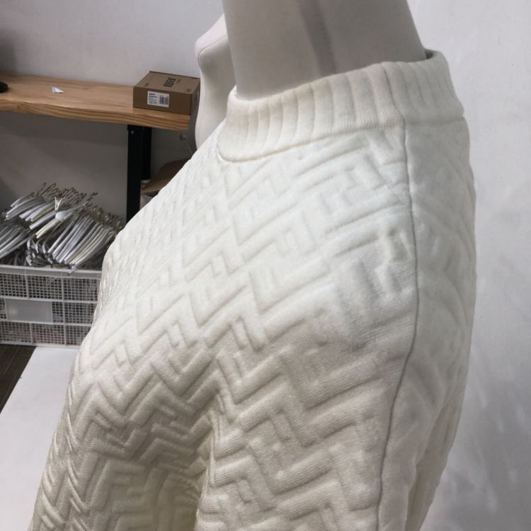 Fendi Fendi White Logo Jacquard Sweatshirt Size IT 36 Size XS / US 0-2 / IT 36-38 - 7 Thumbnail