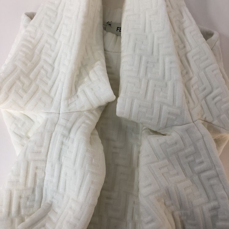 Fendi Fendi White Logo Jacquard Sweatshirt Size IT 36 Size XS / US 0-2 / IT 36-38 - 10 Thumbnail