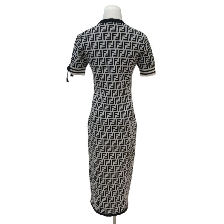 Fendi Fendi Zucca Logo Knit Midi Dress Size 40 Size S / US 4 / IT 40 - 2 Thumbnail