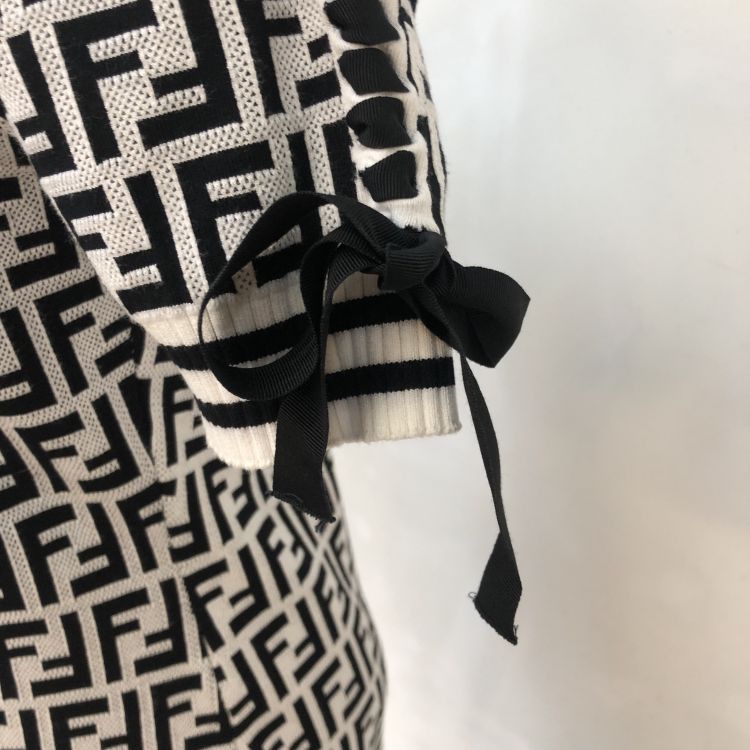 Fendi Fendi Zucca Logo Knit Midi Dress Size 40 Size S / US 4 / IT 40 - 8 Thumbnail