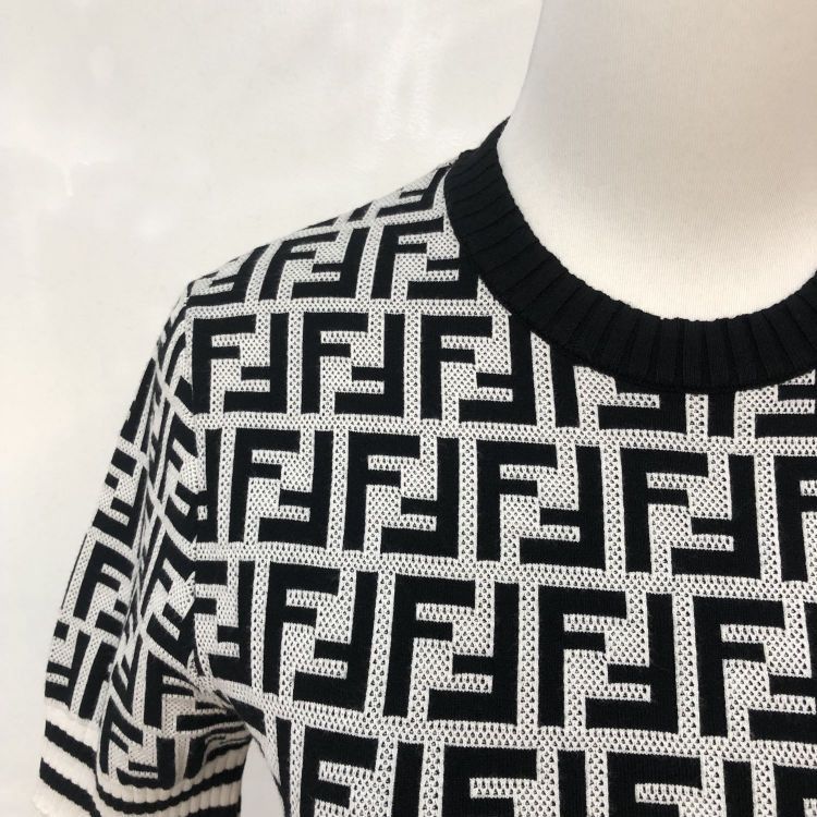 Fendi Fendi Zucca Logo Knit Midi Dress Size 40 Size S / US 4 / IT 40 - 6 Thumbnail
