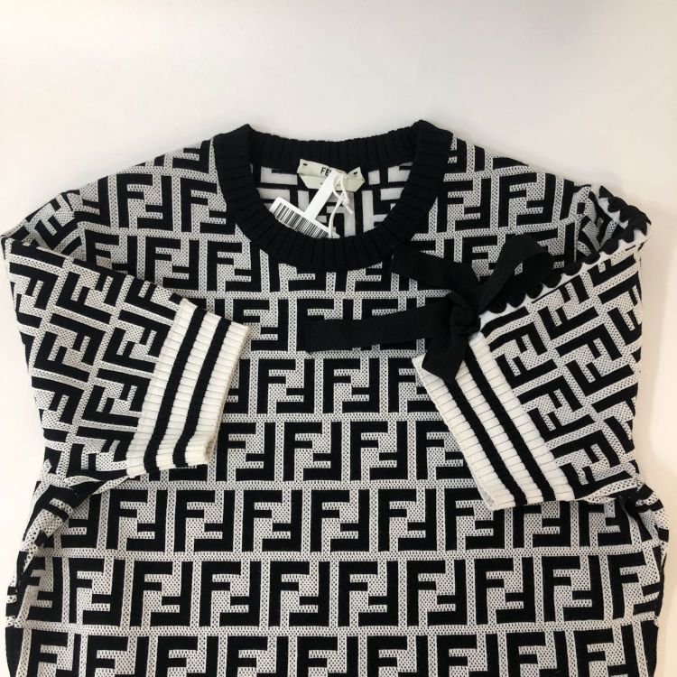 Fendi Fendi Zucca Logo Knit Midi Dress Size 40 Size S / US 4 / IT 40 - 10 Thumbnail