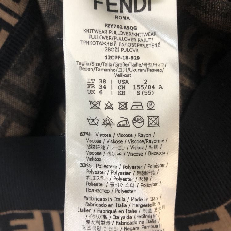 Fendi Fendi FF Monogram Knit Sweater Size 38 Size XS / US 0-2 / IT 36-38 - 5 Thumbnail