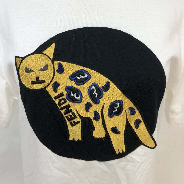 Fendi Fendi Cat Graphic T-Shirt Size S Size US S / EU 44-46 / 1 - 7 Thumbnail