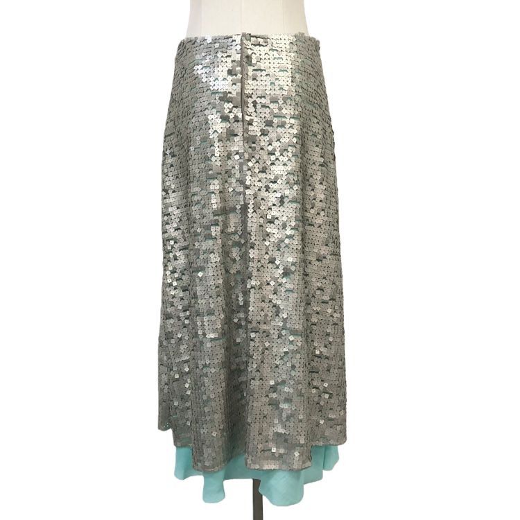 Fendi Fendi Silver Sequin Skirt IT 40 Size 27" / US 4 / IT 40 - 2 Thumbnail