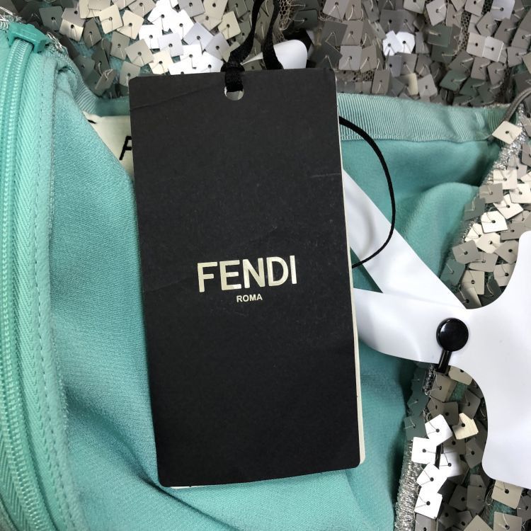 Fendi Fendi Silver Sequin Skirt IT 40 Size 27" / US 4 / IT 40 - 9 Thumbnail