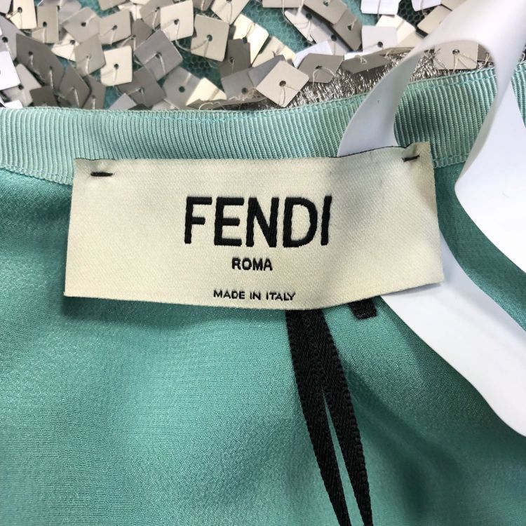 Fendi Fendi Silver Sequin Skirt IT 40 Size 27" / US 4 / IT 40 - 3 Thumbnail