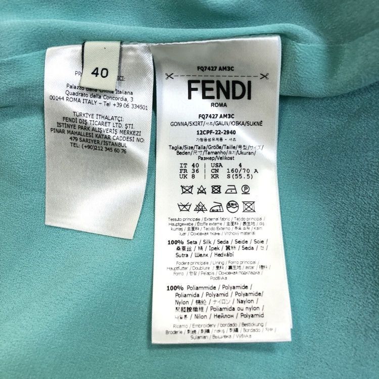 Fendi Fendi Silver Sequin Skirt IT 40 Size 27" / US 4 / IT 40 - 4 Thumbnail