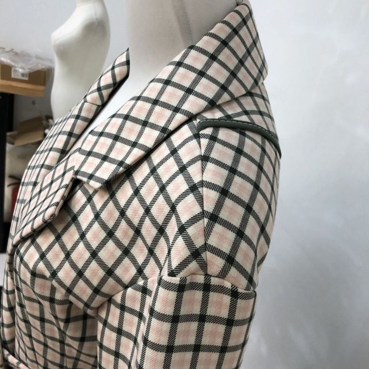 Fendi Fendi Plaid Mink Trim Wool Coat Size 38 Size XS / US 0-2 / IT 36-38 - 9 Thumbnail