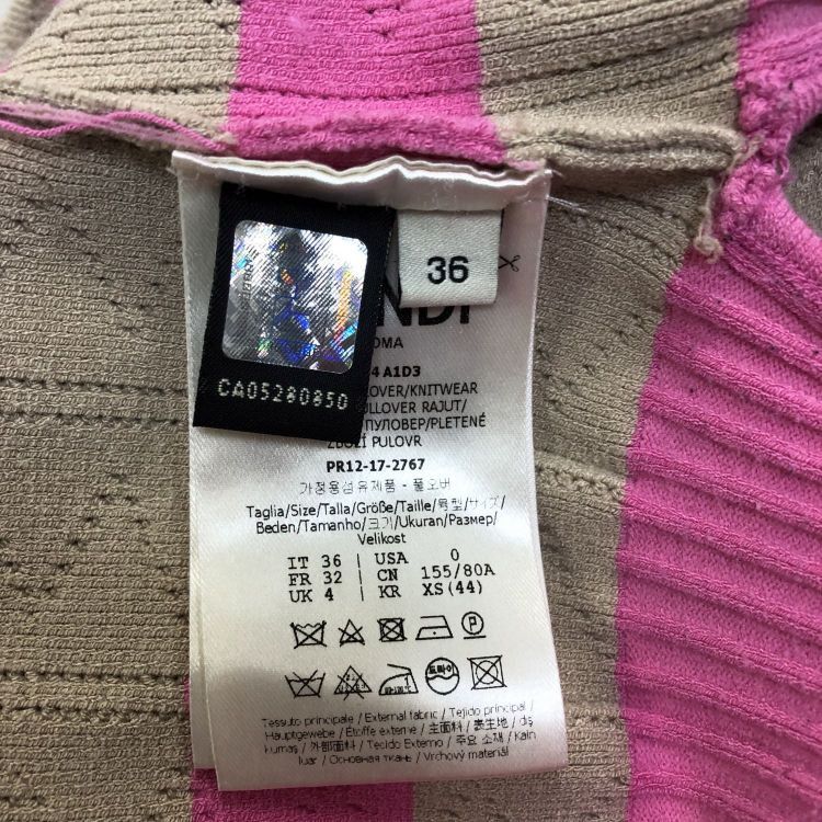 Fendi Fendi Striped Knit Sweater Size 36 Size XS / US 0-2 / IT 36-38 - 4 Thumbnail