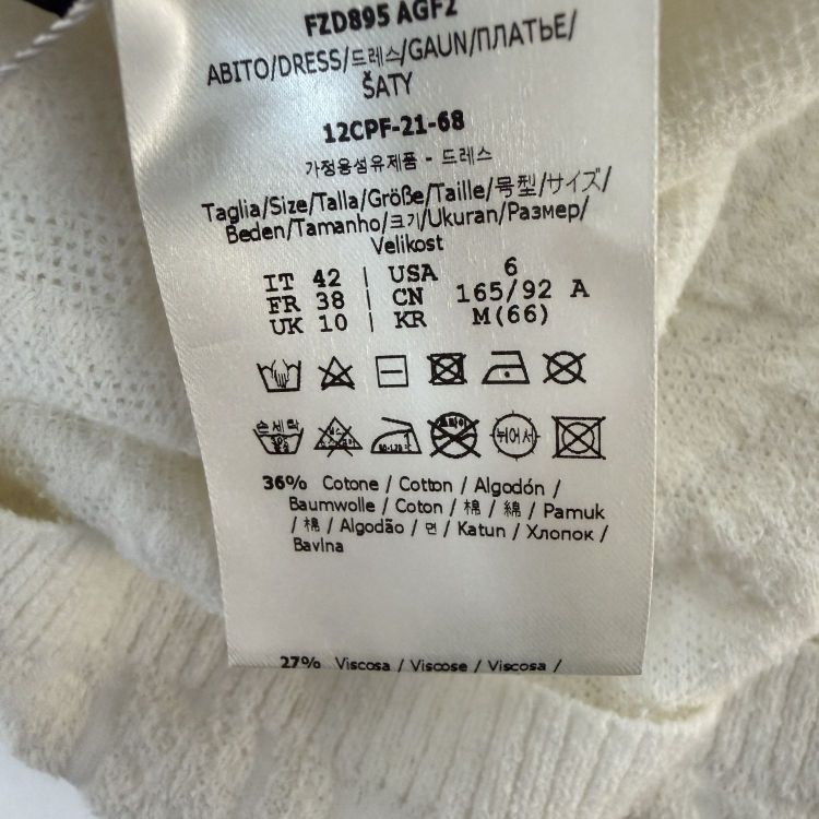 Fendi Fendi FF Pattern Midi Dress Size IT 42 Size M / US 6-8 / IT 42-44 - 5 Thumbnail
