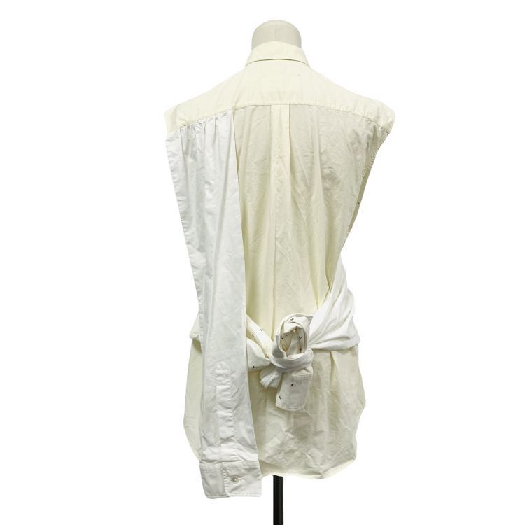 MM6 MM6 Maison Margiela Logo Print Button Up Shirt 38 Size XS / US 0-2 / IT 36-38 - 2 Thumbnail