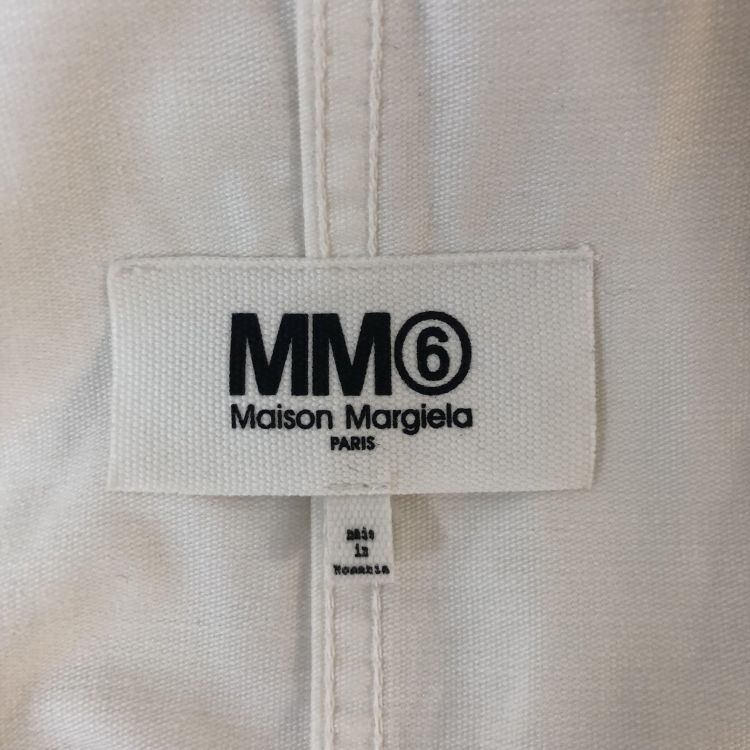 MM6 MM6 Maison Margiela White Cotton Jacket Size 36 Size XS / US 0-2 / IT 36-38 - 3 Thumbnail