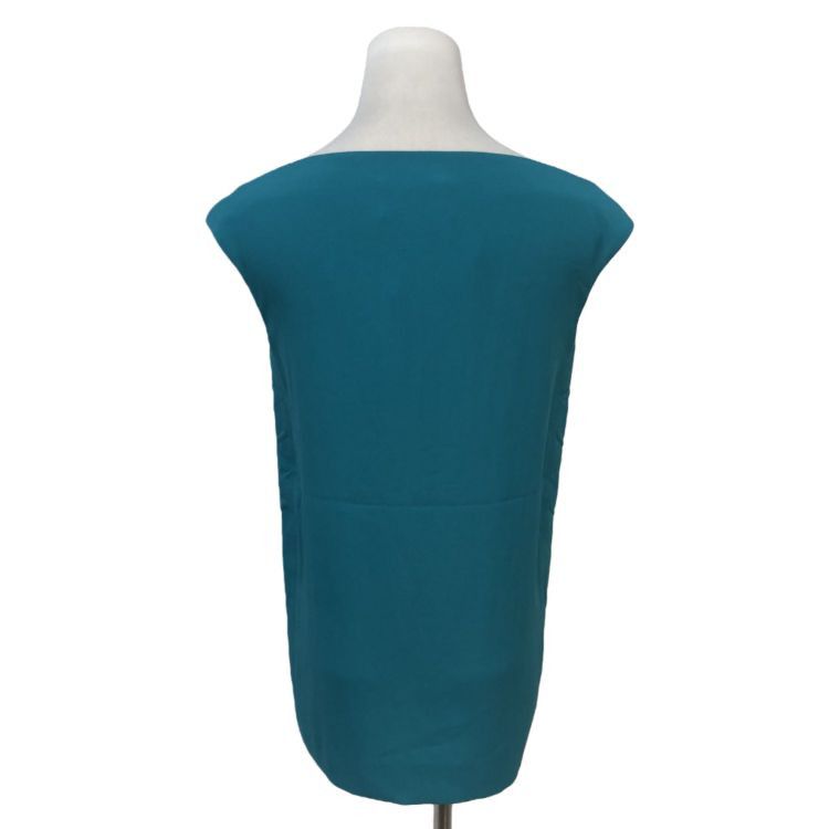 Maison Margiela Maison Margiela Teal Sleeveless Boat Neck Top Size 38 Size XS / US 0-2 / IT 36-38 - 2 Thumbnail