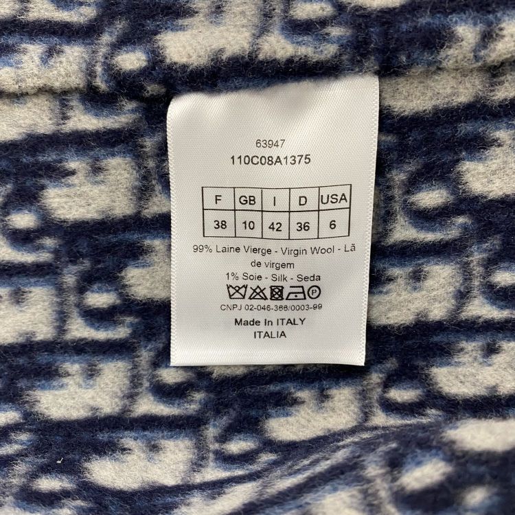 Dior Dior Oblique Lining Peacoat Size FR 38 Size S / US 4 / IT 40 - 4 Thumbnail