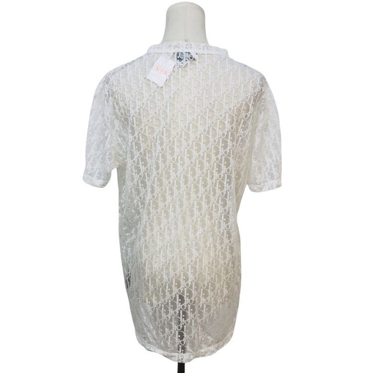 Dior Dior Oblique Monogram Mesh T-Shirt Size M Size US S / EU 44-46 / 1 - 2 Thumbnail