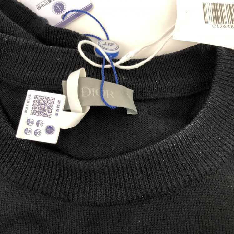 Dior Dior Houndstooth Logo Knit Sweater Size M Size US M / EU 48-50 / 2 - 5 Thumbnail