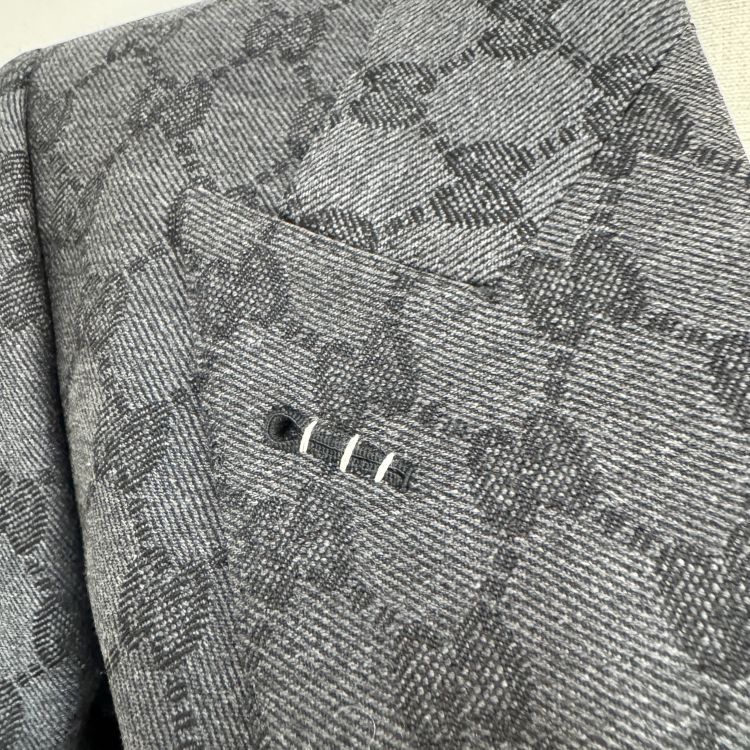 Gucci Gucci GG Pattern Double-Breasted Blazer Size 38 Size XS / US 0-2 / IT 36-38 - 7 Thumbnail