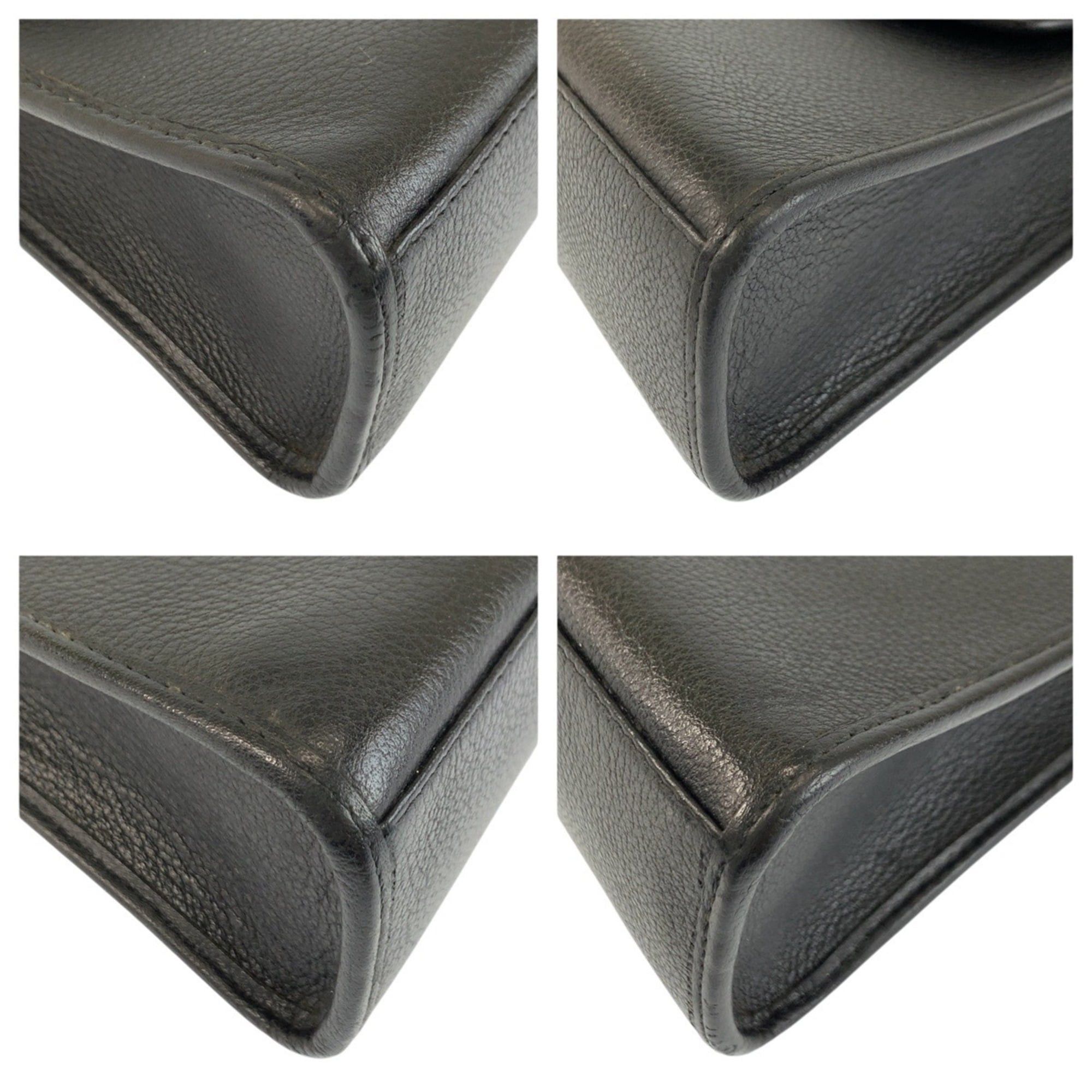 Yves Saint Laurent YVES SAINT LAURENT Vintage YSL Black Leather Shoulder Bag/Pouch for Women Size ONE SIZE - 4 Thumbnail