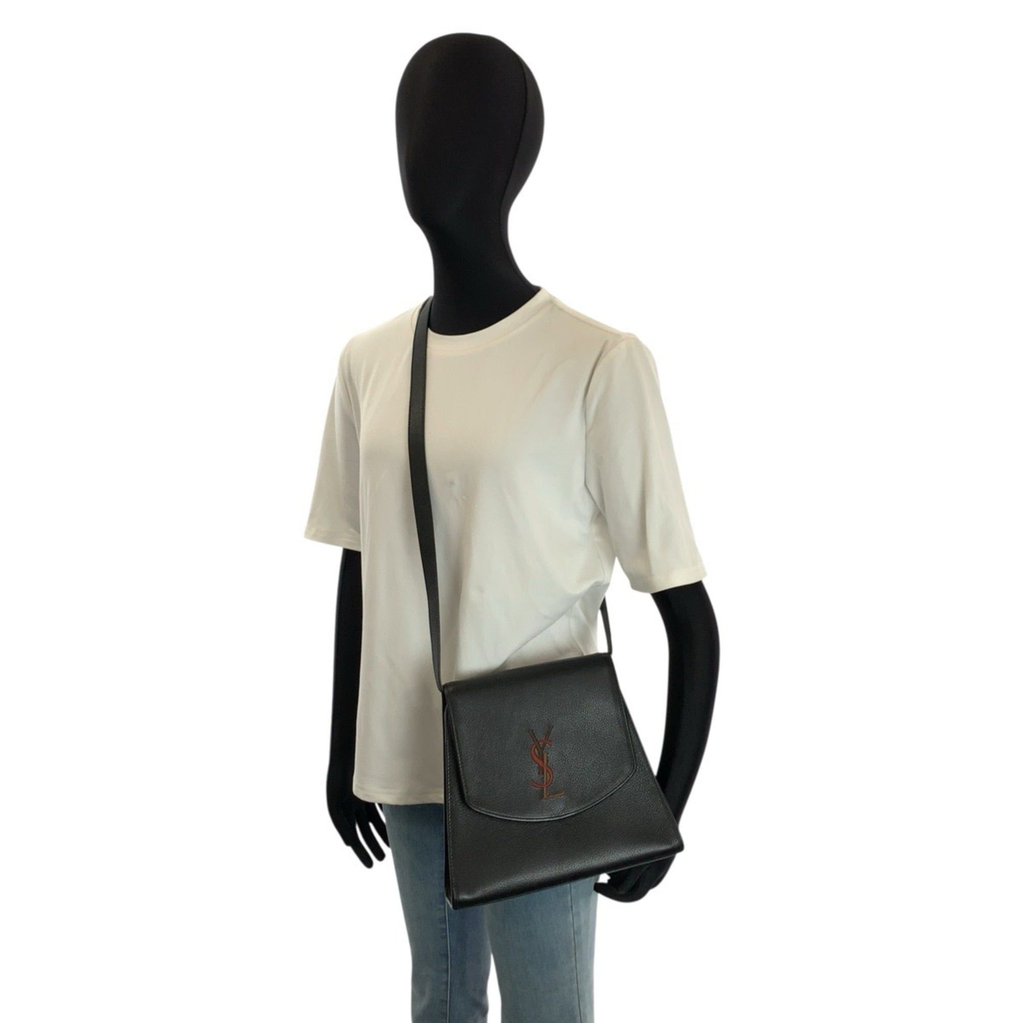 Yves Saint Laurent YVES SAINT LAURENT Vintage YSL Black Leather Shoulder Bag/Pouch for Women Size ONE SIZE - 6 Thumbnail
