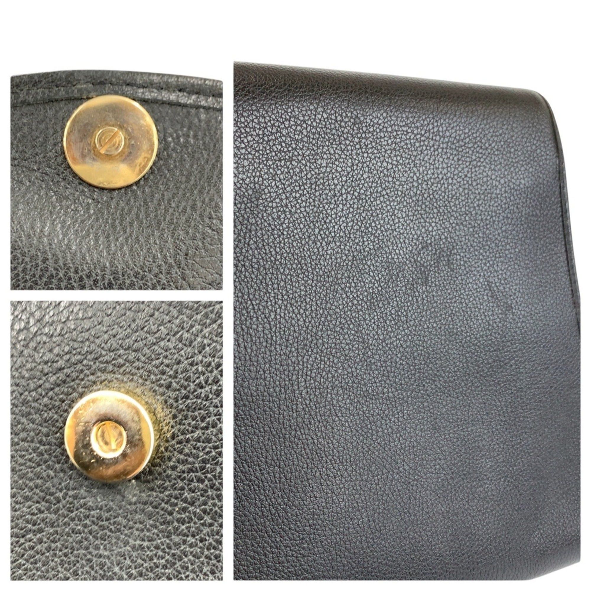 Yves Saint Laurent YVES SAINT LAURENT Vintage YSL Black Leather Shoulder Bag/Pouch for Women Size ONE SIZE - 5 Thumbnail